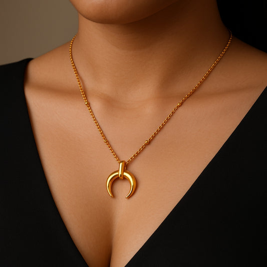 Lunar Crescent Necklace