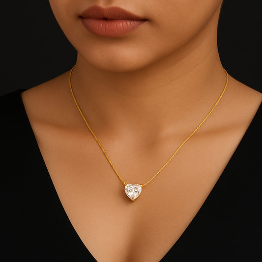 Black Blossom Charm Necklace