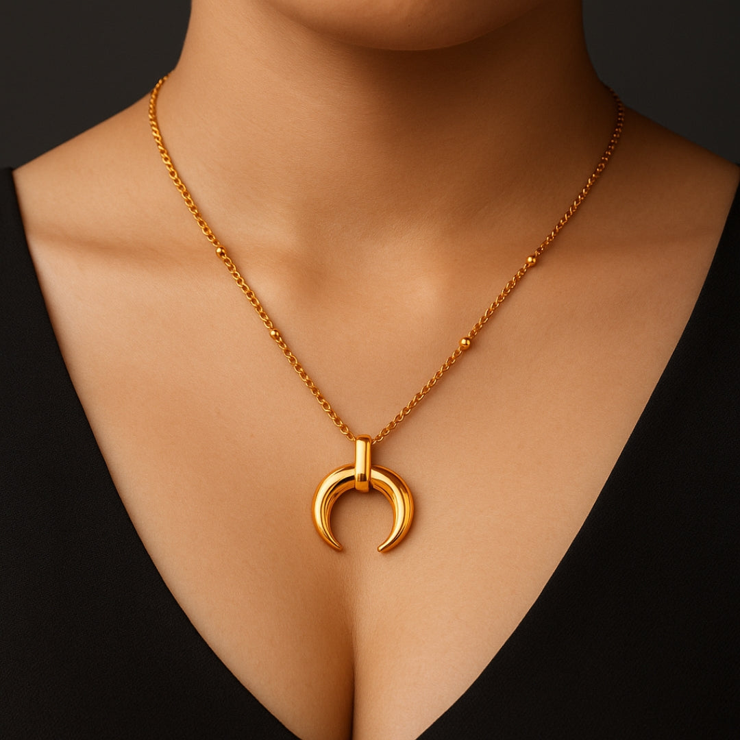 Lunar Crescent Necklace