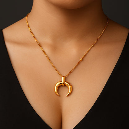 Lunar Crescent Necklace
