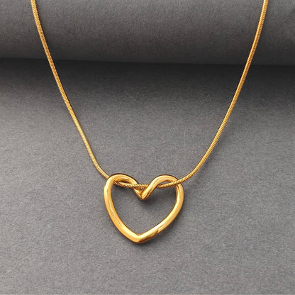 Eternal Bond Heart Pendant – A Touch of Forever 💛