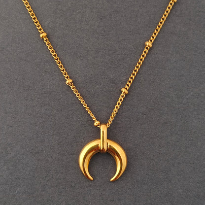 Lunar Crescent Necklace