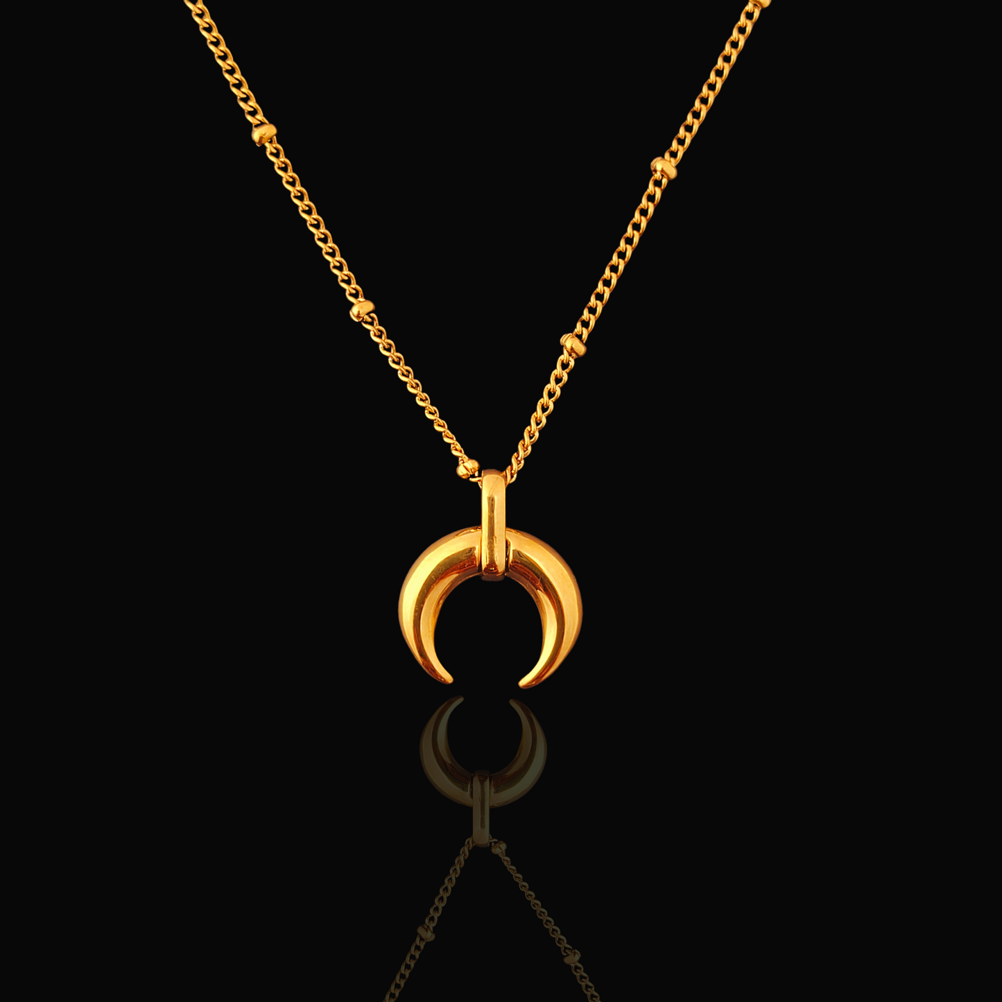 Lunar Crescent Necklace