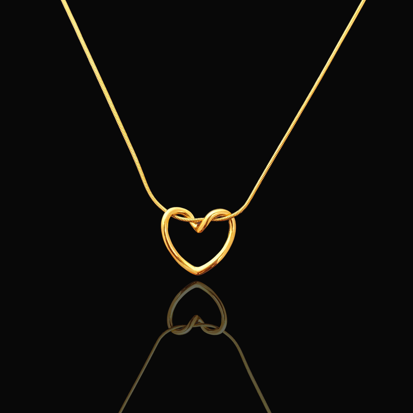 Eternal Bond Heart Pendant – A Touch of Forever 💛
